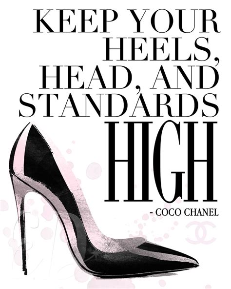 chanel slogans|coco Chanel quotes high heels.